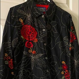 Colorful embroidered jacket